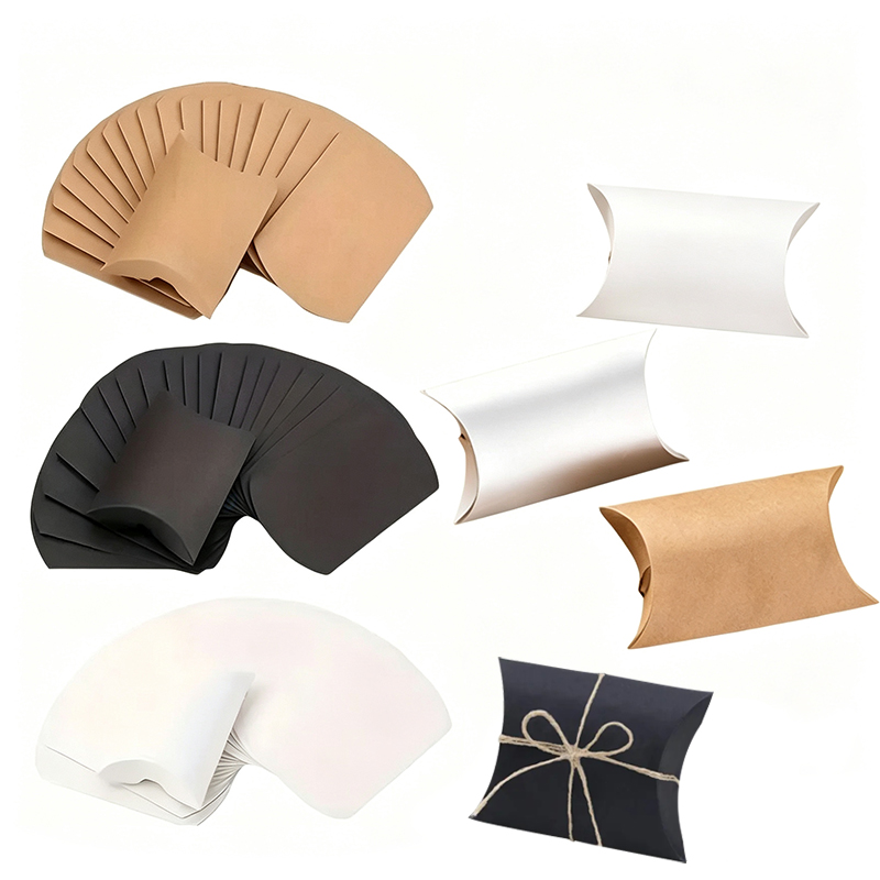 Kraft Paper Box - 50/100 Buah Kotak Bantal Kertas Kraft