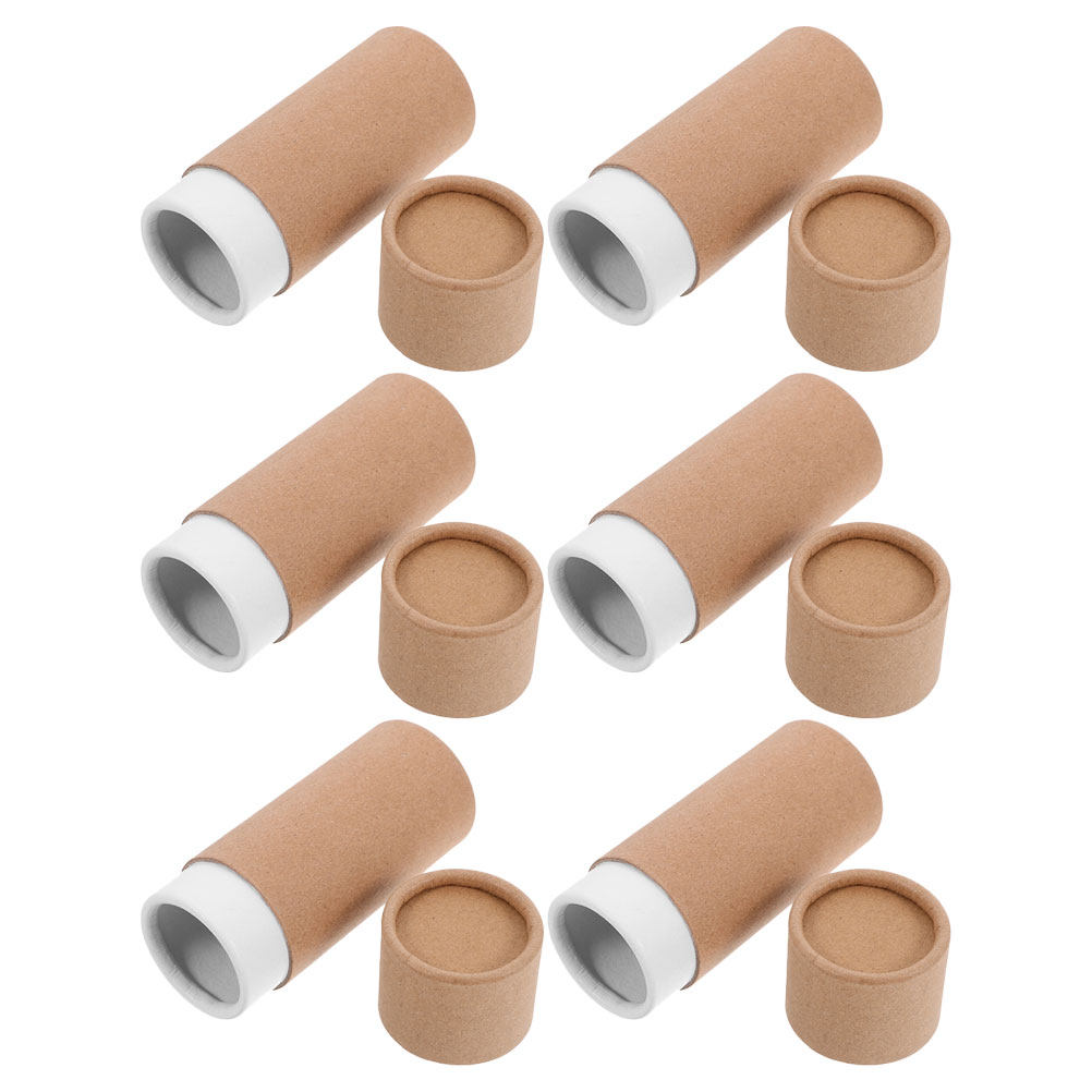 Kraft Paper Box - 6 Buah Tabung Karton Ringan dari