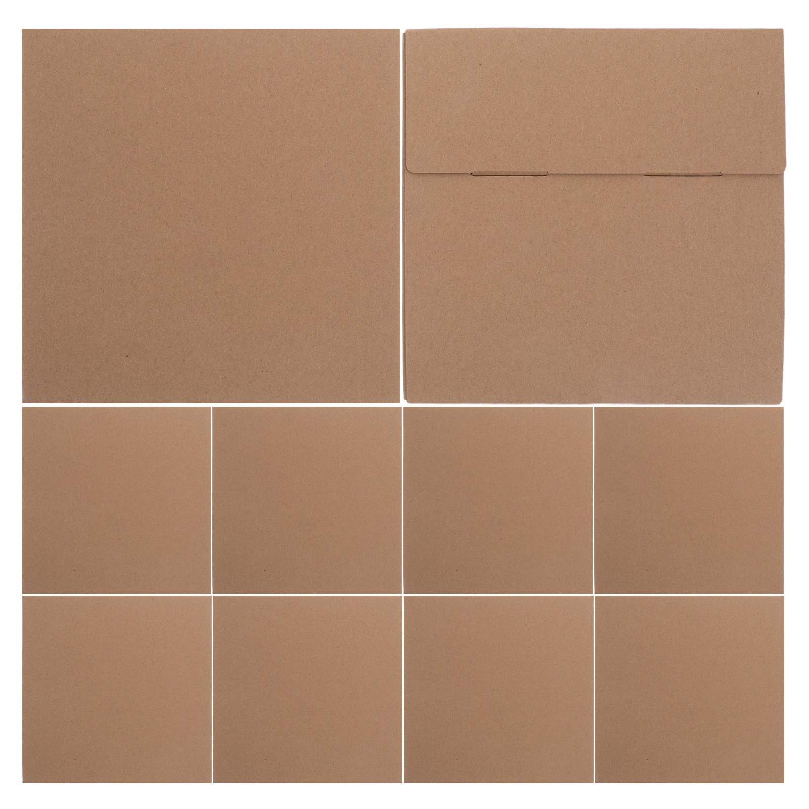 Kraft Paper Box - 10 Buah Kotak Pengiriman Kertas Kraft