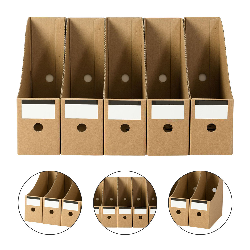 Kraft Paper Box - 10 Buah Kotak Penyimpanan File Kertas