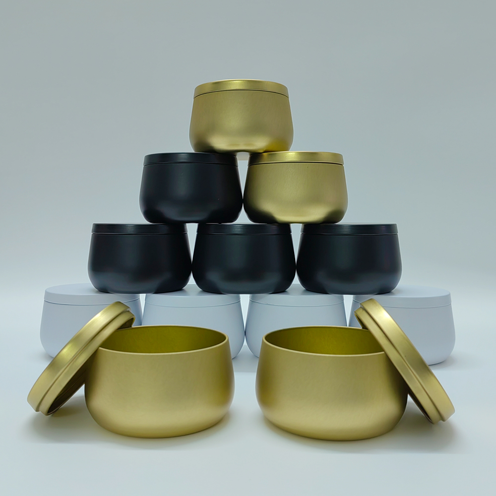 Black Tin Candle - 12 pcs Stoples Lilin Logam Putih