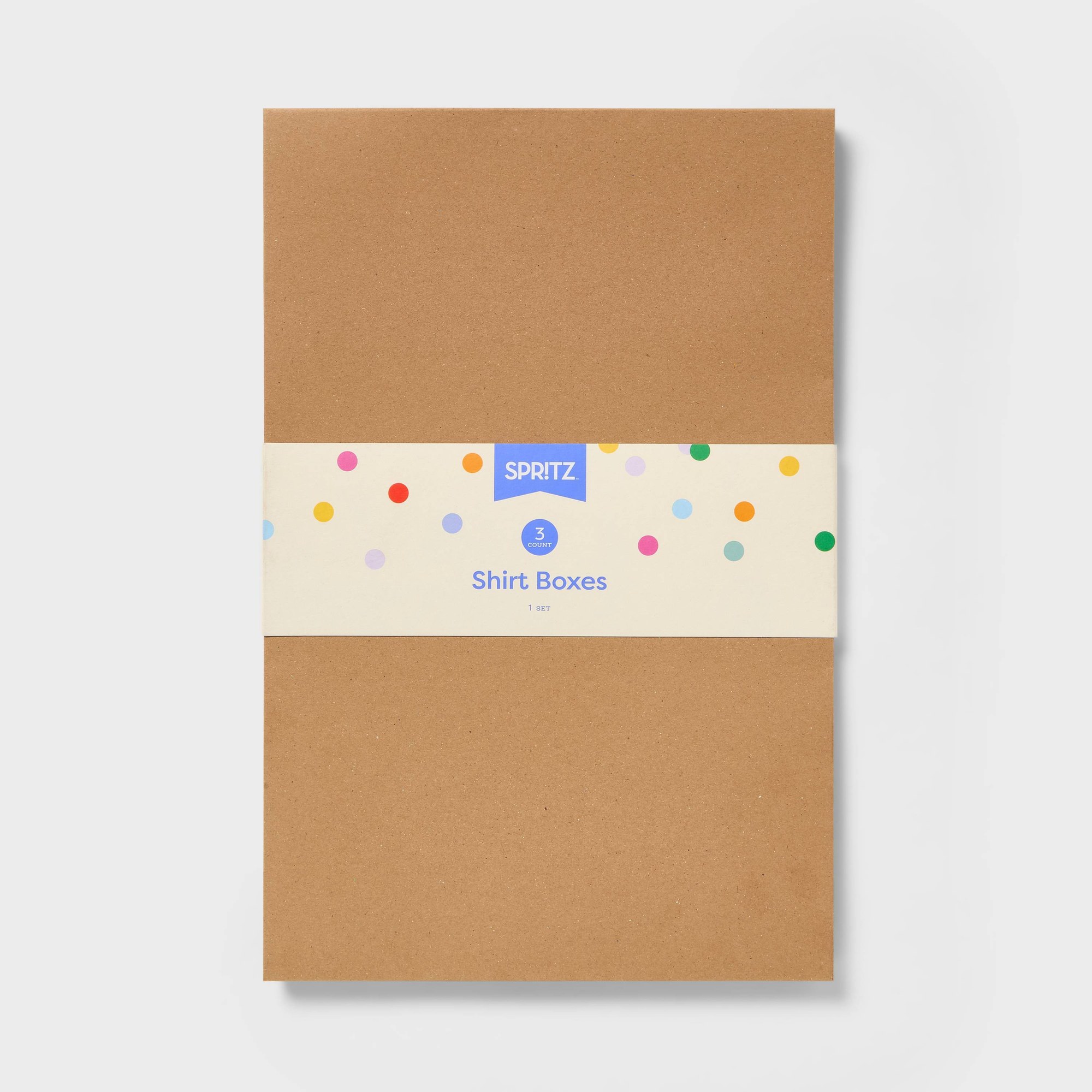Kraft Paper Box - Kotak Hadiah Baju Kraft Coklat 3ct,