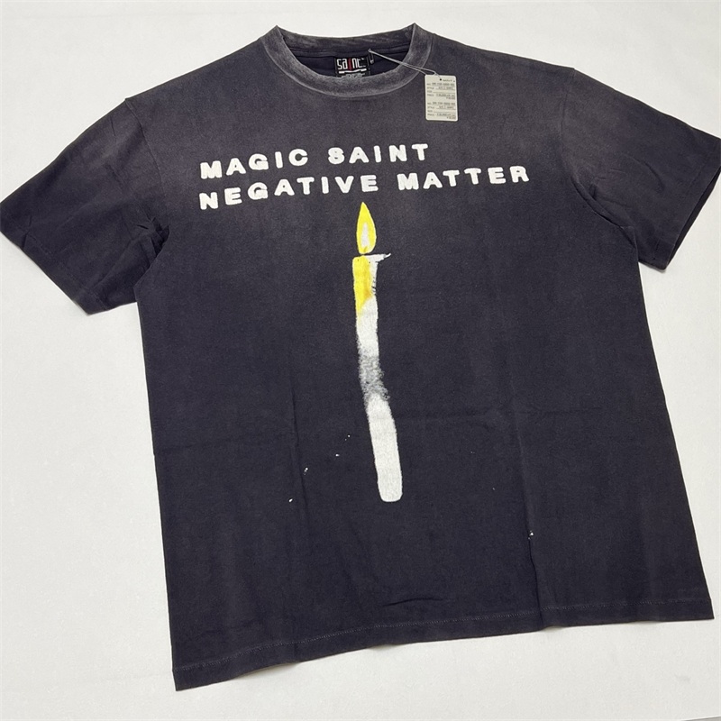 Black Tin Candle - Black Washed SAINT MICHAEL CANDLE Tee