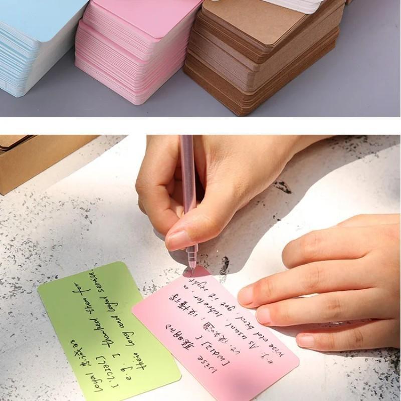 100 buah/kotak, kartu kertas k - Kraft Paper Box ulasan dan harga