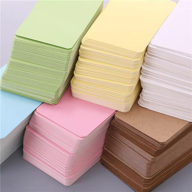 100 buah/kotak, kartu kertas k - Kraft Paper Box ulasan dan harga