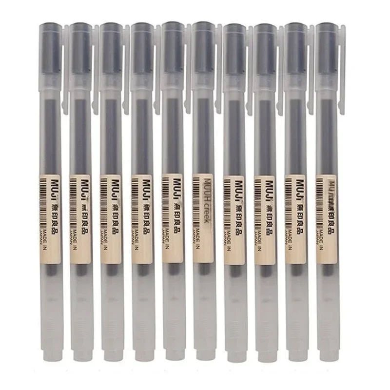 6/8 Buah/Set Pena Gel MUJIs Hi - Muji Stationery Gel Pen ulasan dan harga