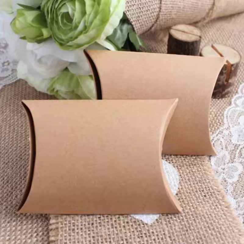 50/100 Buah Kotak Bantal Kerta - Kraft Paper Box ulasan dan harga