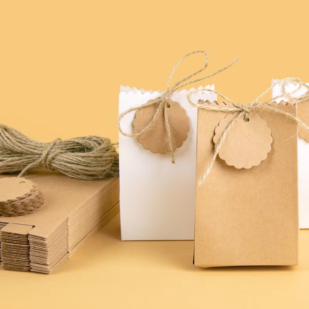 Kotak Hadiah Kertas Kraft Retr - Kraft Paper Box ulasan dan harga