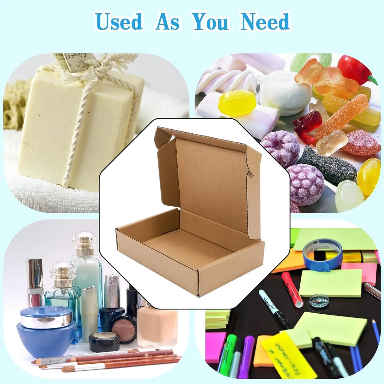 20/10 Buah Kotak Bergelombang  - Kraft Paper Box ulasan dan harga