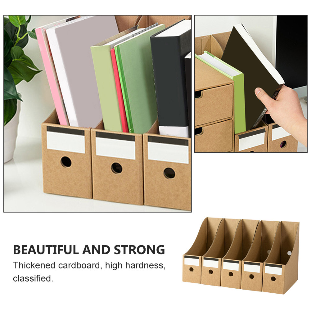 10 Buah Kotak Penyimpanan File - Kraft Paper Box ulasan dan harga