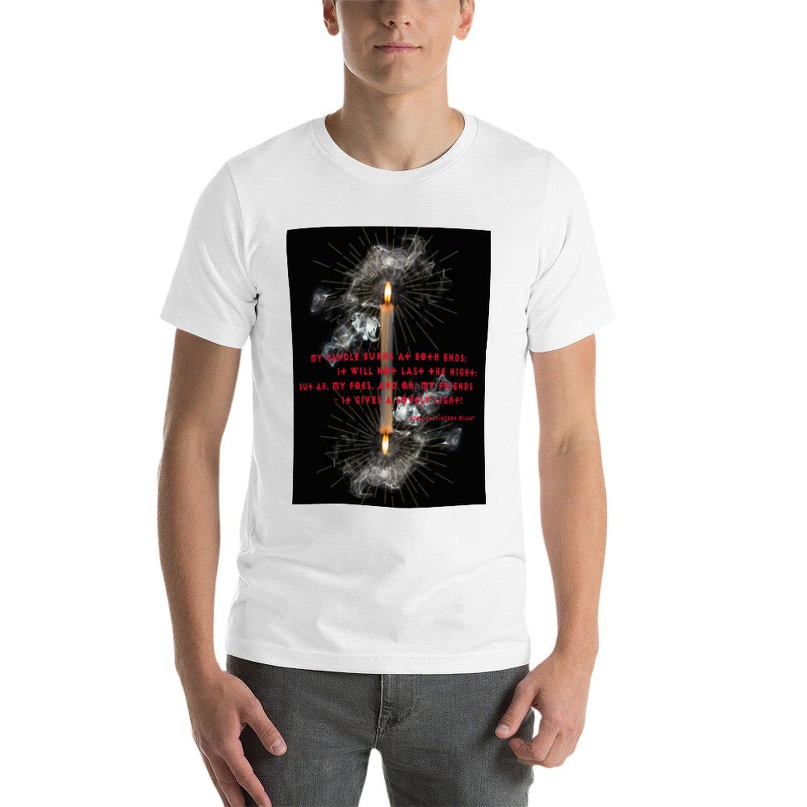 Kaos Burning The Candle At Bot - Black Tin Candle ulasan dan harga