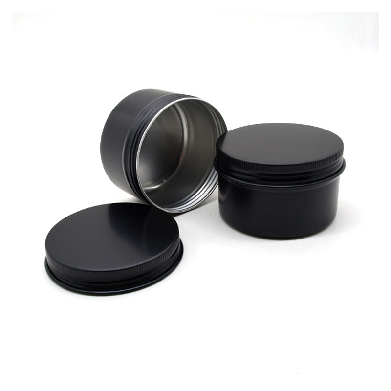 Kotak Aluminium Bulat Kosong H - Black Tin Candle ulasan dan harga