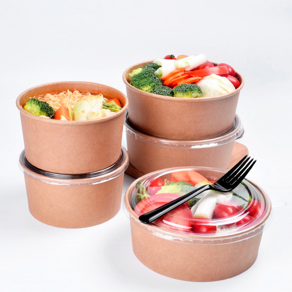 20 Buah Mangkuk Kertas Kraft A - Kraft Paper Box ulasan dan harga