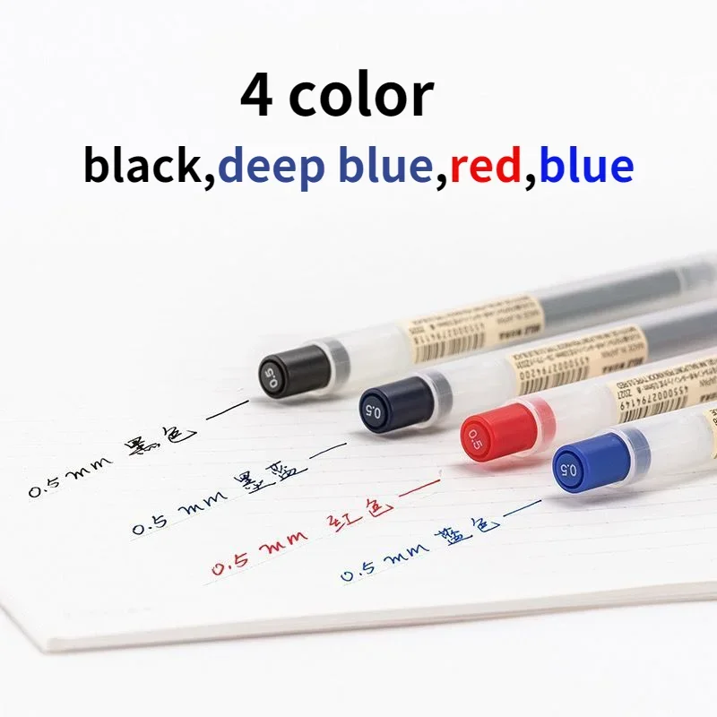 10 Buah Isi Ulang Pena Tekan d - Muji Stationery Gel Pen ulasan dan harga