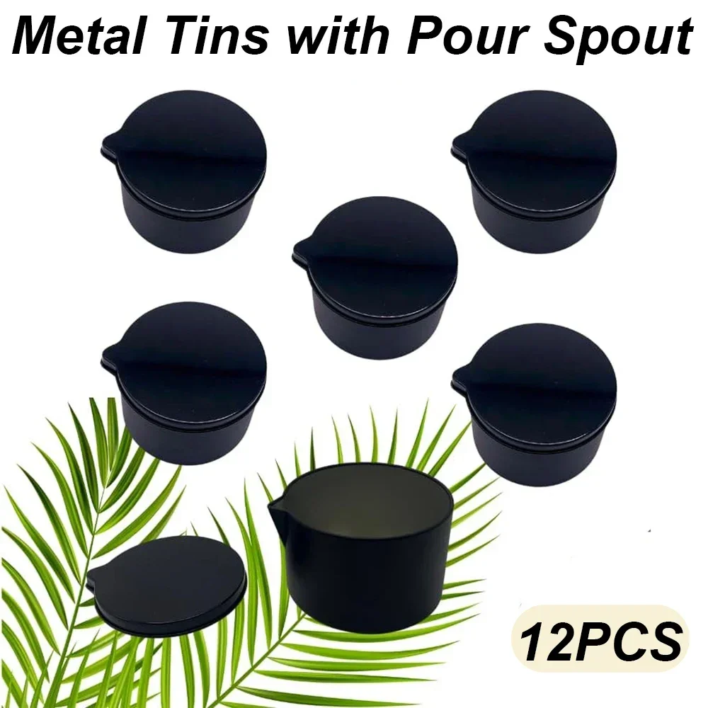 12 buah kaleng logam Hitam Per - Black Tin Candle ulasan dan harga